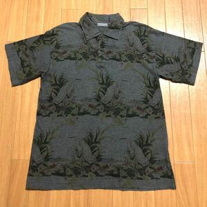 COMD GARSON OM COMME DES GARCONS HOMME Flamingo Рубашка Aloha Polo Рубашка 00SS 2000SS AD2000 Архив гавайской рубашку