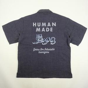 HUMAN MADE ヒューマンメイド 22SS CHAMBRAY GAUZE ALOHA SHIRT 半袖シャツ 紺 Size 【XL】 【新古品・未使用品】 20737395