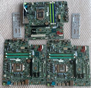 【ジャンク/通電不可有】Lenovo製 NEC Mate用等 マザーボード I3X0MS 3枚セット I/Oパネル有 / 由来機種等詳細未確認 LGA1151