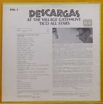 ■レア!名盤!ダブル洗浄済!★Tico All Stars『Descargas At The Village Gate Vol. 1』US LP #59523_画像2