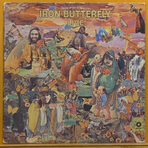 ◆レア!ダブル洗浄済!★Iron Butterfly[Live]US AtcoオリジLP! #59729