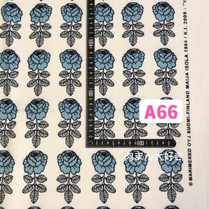 A66ヴィヒキルース花柄生地 撥水加工 厚手布生地 ハギレ ハンドメイド