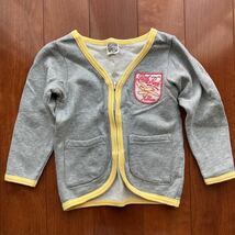 F.O.KIDS・エフオーキッズ・カーティガン・ジャケット・ジャンパー・グレー系・９５_画像1