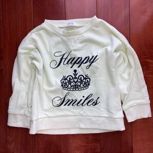 ライトオン購入・backNumber・長袖・トレーナー・ライトグリーン系・100