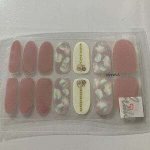  gel nail sticker * stick only * home . easy * pink series *⑥