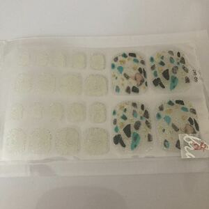  gel nail sticker * stick only * home . easy * clear series * foot *②④