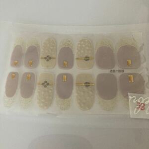  gel nail sticker * stick only * home . easy * white group *③⑧