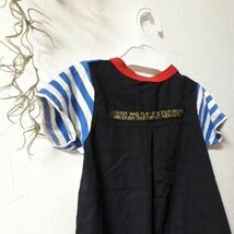 JUNK STORE・ジャンクストアー・半袖・Tシャツ・ブルー×ブラック・１１０_画像5