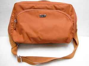 ACE Progres Ace Progres nylon shoulder handbag orange many storage non-standard-sized mail nationwide equal 710 jpy D6-b