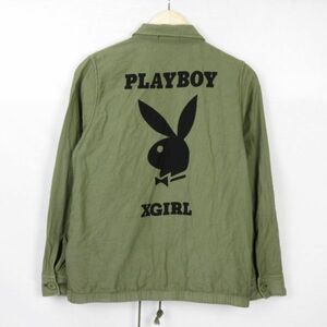 XGIRL×PLAY BOY BDU JACKET コラボ ミリタリージャケット size1/エックスガール×プレイボーイ　0902