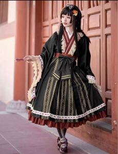 ゴスロリ フレアワンピ クラシック コスプレ ワンピース ドレス ロリータ レディース コスプレ衣装 クリスマス