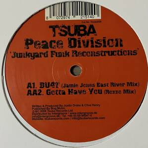 [ 12 / レコード ] Peace Division / Junkyard Funk Reconstructions ( Tech House ) Tsuba Records ハウス テクノ