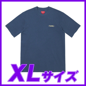 1755　Supreme Washed Handstyle S/S Top（Blue) XL / シュプリーム ウォッシュド ハンドスタイル S/S Top ブルー XLサイズ 2022SS