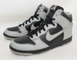 未使用品 NIKE 317982-044 317982-044 DUNK HI QS Shadow GRAY/BLACK ダンク ハイ シャドーウ 灰/黒 US11 29㎝