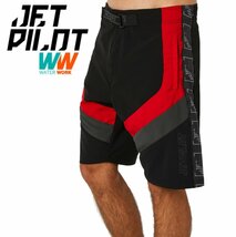 ジェットパイロット JETPILOT 2023 ボードパンツ 送料無料 オプティマム メンズ ボードショーツ S22900 ブラック/レッド 30 海パン_画像1