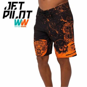  jet Pilot JETPILOT 2023 board pants free shipping TATTS men's board shorts S22908 black / last 32 sea bread 