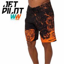 ジェットパイロット JETPILOT 2023 ボードパンツ 送料無料 TATTS メンズ ボードショーツ S22908 ブラック/ラスト 30 海パン_画像1