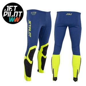 ジェットパイロット JETPILOT ウェットスーツ パンツ メンズ 送料無料 RX レース ネオ パンツ ネイビー/イエロー 2XL JA21157