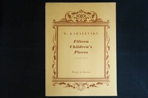 rh25/洋書■Kabalevsky カバレフスキー Fifteen children's pieces 子どものための小品集15