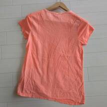 MAISON SCOTCH メゾンスコッチ トップス Tシャツ 無地 ラウンドネック 半袖 レディース オレンジ サイズ1 JL159_画像10