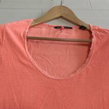 MAISON SCOTCH メゾンスコッチ トップス Tシャツ 無地 ラウンドネック 半袖 レディース オレンジ サイズ1 JL159_画像3