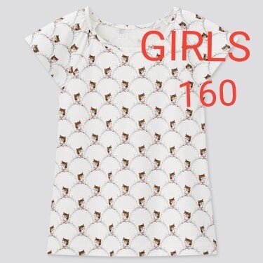 ユニクロ×ポール&ジョー【UNIQLO×PAUL&JOE 】GIRLS UTグラフィックTシャツ160