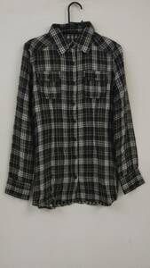 EGOIST Egoist blouse black white check pattern 2(M size corresponding ) lady's 02