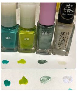 マニキュア ネイルホリック UR GLAM pa 緑 黄緑