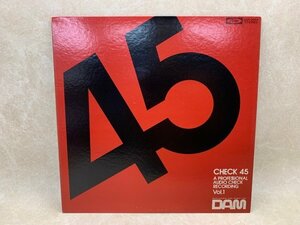 【中古LP】CHECK 45　オーディオチェックレコード　COR-0004　CIE1070