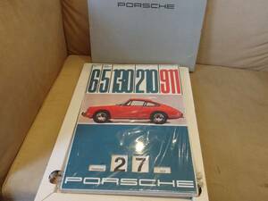 PORSCHE 911 Porsche 911 calendar attaching worn te-ji enamel autograph 