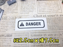 各色あり！DANGER「危険」ステッカー 検)アメリカン雑貨 バイク ヘルメット パソコン おもしろステッカー 注意喚起 ハーレー_画像2