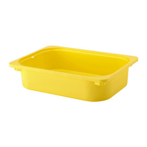 * IKEA Ikea * TROFAST Toro fast storage box, yellow < length : 42 cm width : 30 cm height : 10 cm> postage 510 jpy 2h *