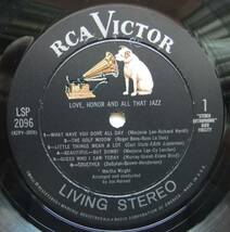 ◆ MARTHA WRIGHT / Love Honor And All That Jazz ◆ RCA LPM-2096 (dog:dg) ◆_画像3