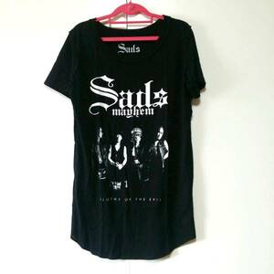 ブラック XS SADS EVIL 黒夢 清春 mayhem ルーズ Tシャツ KUROYUME KIYOHARU SADS サッズ