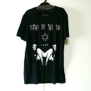  black M SADS cloths of the evil Kuroyume Kiyoshi spring 2Girls T-shirt KUROYUME KIYOHARU SADSsaz