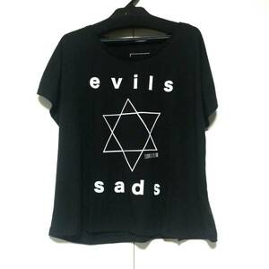 ブラック M SADS CLOTHS OF THE EVIL 黒夢 清春 六芒星 ドルマン Tシャツ KUROYUME KIYOHARU SADS サッズ