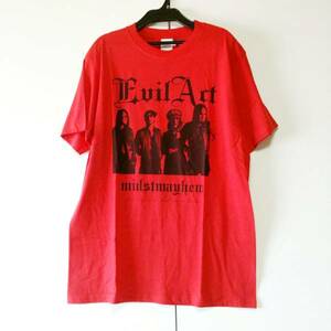 レッド L 黒夢 清春 SADS midst of mayhem Evil Act Tシャツ KUROYUME KIYOHARU SADS サッズ