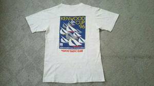良好 96s 90s USA製 ヨット KENWOODCUP ケンウッドカップ 記念ポケットTシャツ 杢グレー S oneita / ポケT オールド