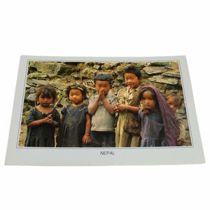 ■☆アジアン雑貨　ネパール・ポストカード　ネパールの人々（NPE-22）