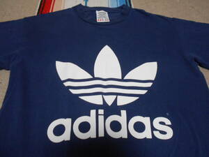 １９９０年代初頭製 ADIDAS MADE IN USA TRE FOIL T-SHIRTS アディダス 両面トレホイル ブレイクダンス HIPHOP REGGAE DJ SKATEBOARD RAP