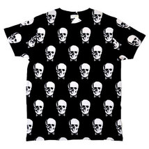 【SAINT LAURENT / サンローラン】BLACK AND WHITE SKULL T-SHIRT , エディ・スリマン スカル シルク Tシャツ《SIZE : S》_画像2