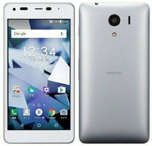 SIMフリー 白ロム 602KC 京セラ DIGNO G ホワイト SoftBank SIMロック解除み スマートフォン 格安SIM使用OK 充電ケーブル付★中古良品