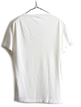 80s 90s USA製 ■ JOCKEY Vネック 無地 半袖 Tシャツ ( L メンズ 小さめ M ) 古着 80年代 90年代 ジョッキー シングルステッチ 白 ホワイト_画像6