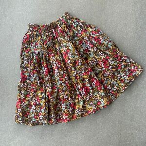 フェリシモ キッズ 花柄スカート 110 フレアスカート