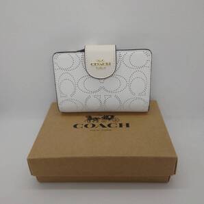 COACH 二つ折り財布 C4768 パフォレイテッド アウトレット品