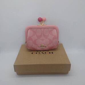 COACH コインケース 小銭入れ シグネチャー C1708 ミニウォレット がま口 アウトレット品