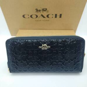 COACH シグネチャー ラウンドジップ長財布 F54805 アウトレット品