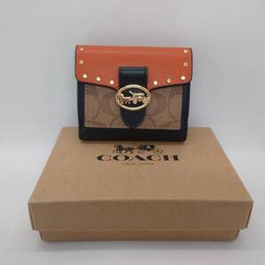 ーチ 財布 アウトレット品 シグネチャー カラーブロック ジョージ 6791