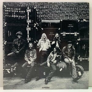 【DUANEの厚紙ポスター付き】良好盤!! ATGP刻印／B'WAYアド 2LP 米 USオリジナル ALLMAN BROTHERS BAND At Fillmore East ('71 Capricorn)