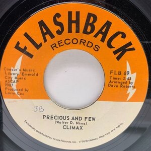 USプレス 7インチ CLIMAX Precious And Few (Flashback) SOFT ROCK そよかぜにキッス 45RPM.